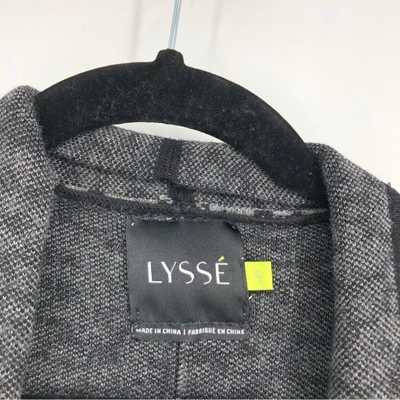 LYSSE Womens Open Front Animal Print Cardigan Black Gray Size Small - Picture 2 of 5